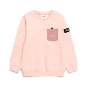 N211KSW960 포켓 그래픽 맨투맨 LPINK