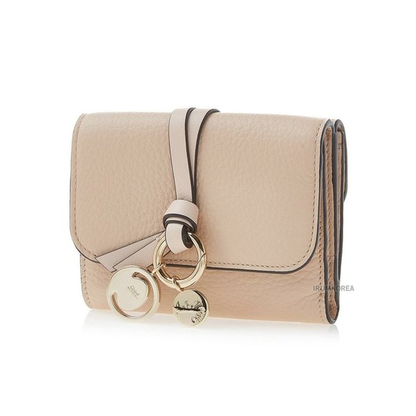 SS25 여성 알파벳 코인 반지갑 CHC21WP945F57 6J5