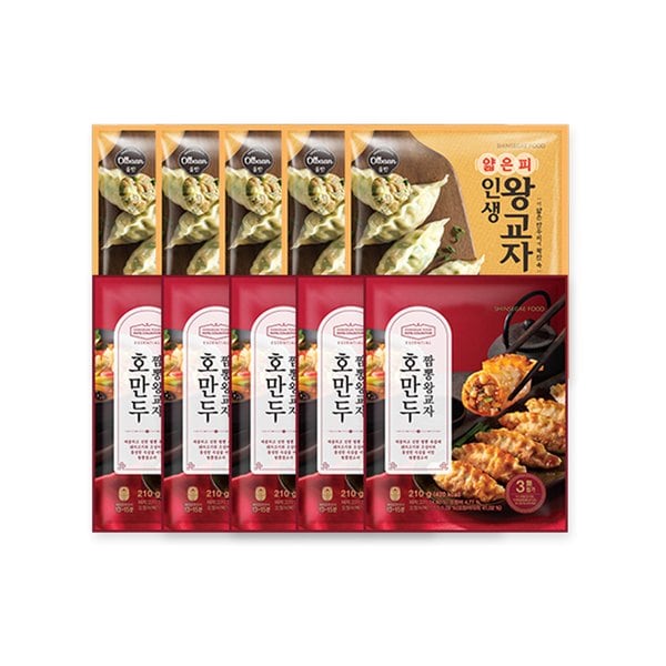 올반 왕교자210g x  5팩 + 호텔컬렉션 에센셜 짬뽕 왕교자 210g x 5팩