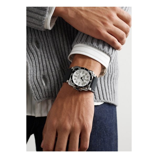 벨앤로스 BR-03 다이버 오토매틱 스테인리스 스틸 고무 42mm 시계 46376663162921248