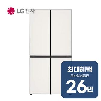 LG 디오스 빌트인 오브제컬렉션 냉장고 610L (베이지) M623GBB052 렌탈 60개월 월 95900원