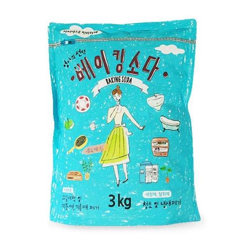 엄마의선택 베이킹소다3kg/청소 및 냄새제거 가루세제 생활(1)