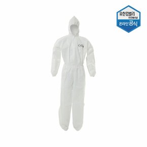 크린가드 A20 보호복 후드 흰색 L 산업용품 안전용품 안전복 방진복 43013