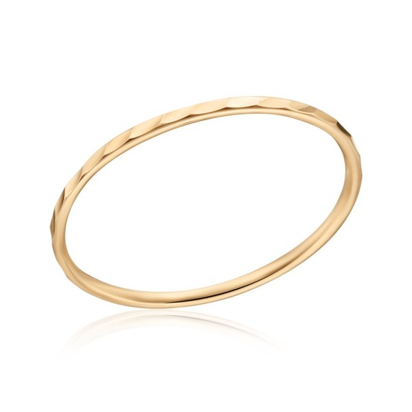 [모룬] 14K 데일리 1mm 웨이브컷팅 반지 MOS39710