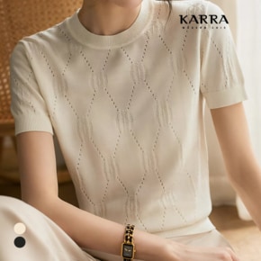 KARRA 에메랄드자카드니트_A4M1062