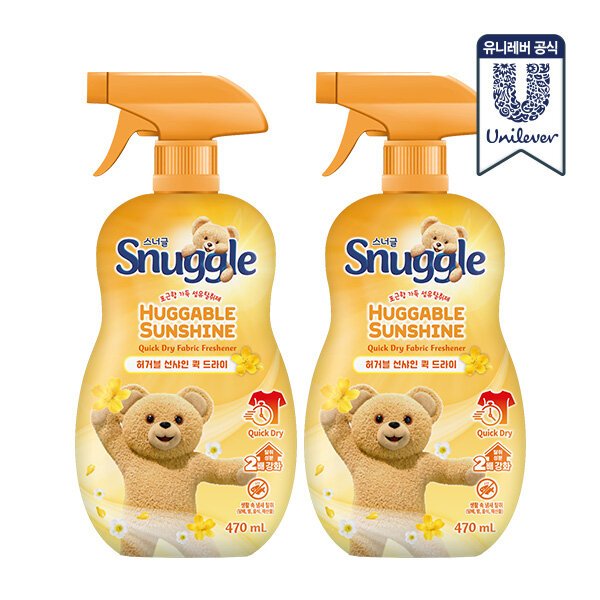 리뉴얼 섬유탈취제 470ml x 2개 (허거블 선샤인, 멜로우 선샤인 2종)