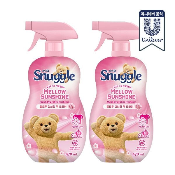 리뉴얼 섬유탈취제 470ml x 2개 (허거블 선샤인, 멜로우 선샤인 2종)