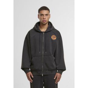 True Religion 트루 종교 타이거 빈티지 - 지퍼 업 스웨트셔츠 검정색 7283627