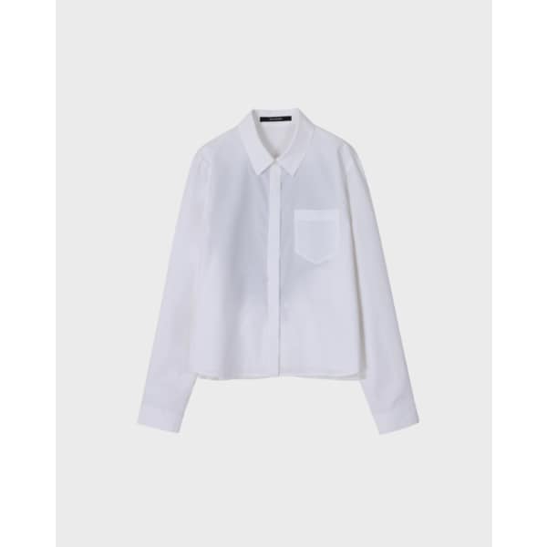 [파주점] [송지오우먼] 베일드 엠브로이드 셔츠 화이트 WI2SH903WH