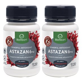 뉴질랜드 라이프스트림 아스타잔 6mg 30캡슐 ASTAZAN 2팩