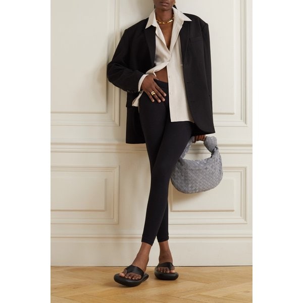 스트레치 피마 코튼 저지 레깅스 블랙 665933303974352