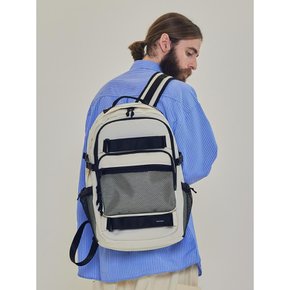 CB DOUBLE STRAP POCKET BACKPACK (IVORY)