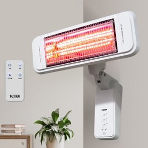 벽걸이 근적외선 히터 FU-4881(1.8kw) 전기히터 온열 난방기 전기난로 리모컨 회전 상하각도조절