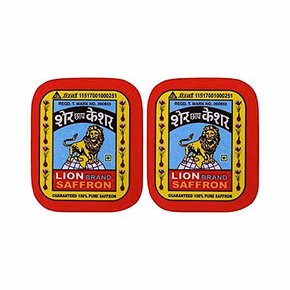 라이언 사프란 사프론 카슈미르 라차 향신료 Lion Saffron 1g 2개