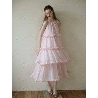 레비쥬 LB_Halter neck layered dress