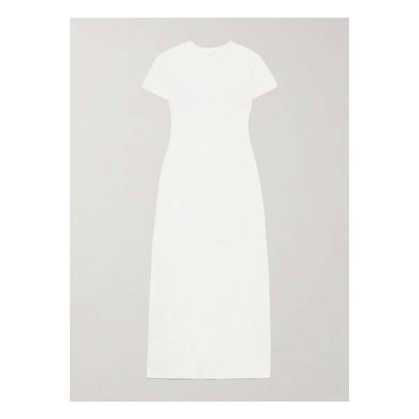 리셋 로라  코튼 저지 맥시 드레스 화이트 1647597360163546