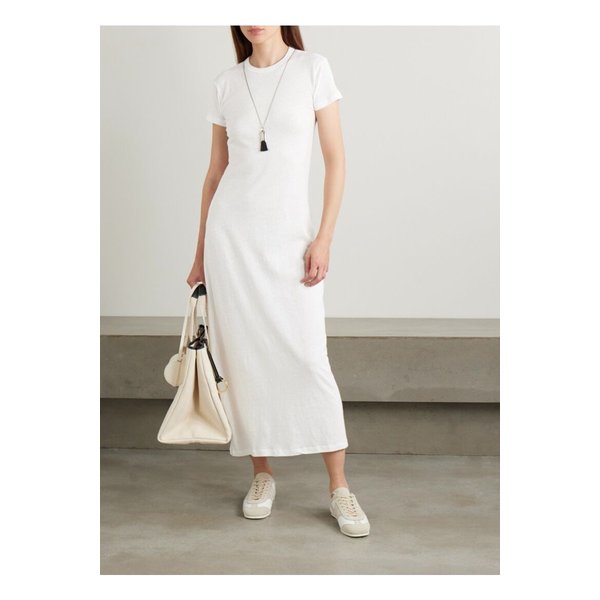 리셋 로라  코튼 저지 맥시 드레스 화이트 1647597360163546