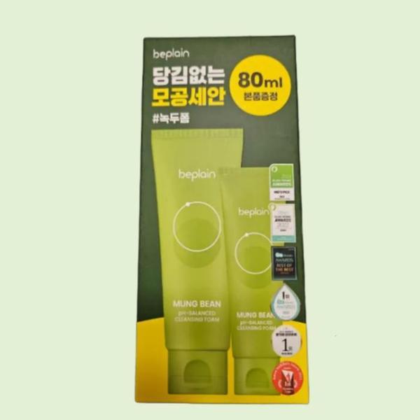 확대된 대표 비플레인 녹두 약산성 클렌징폼 160ml+80ml(1)
