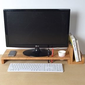 디자인엔씨 원목고급형 홀더모니터받침대 네츄럴MU13
