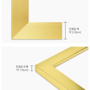 3x5 사진액자 (골드) 가족웨딩인테리어탁상 (퍼즐사랑)