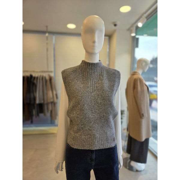 [여주점] 여성울 블렌드 미들넥 니트 베스트 ( IRAM1VT811)