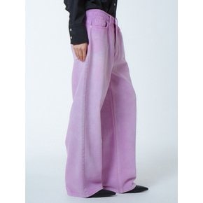 와이드 스텝 다잉팬츠 퍼플_WIDE STEP DYEING PANTS PURPLE