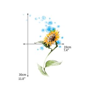 열접착식 필름 의류 옷 리폼 패치 스티커 해바라기 20317d