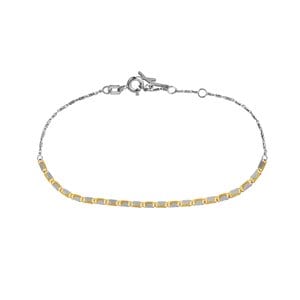 페르테 루마카 옐로화이트 브래슬릿 17.7cm, Lumaca Yellow&White Bracelet 17.7 cm, 14k. yellow gold, white gold