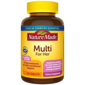 Nature Made Multi for Her - 여성용 종합 비타민제 - 120ct, 자연이 만든 건강식품