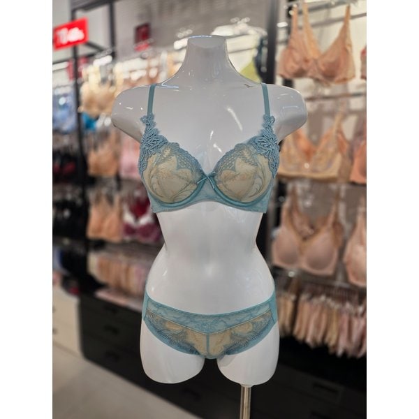 [시흥점] S 비너스 ) 오르화 페어리 풀컵 패드 브라, 헴팬티 세트 [OBR5916/OPT5916H-TQ]