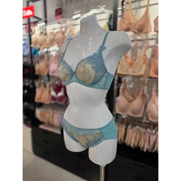 [시흥점] S 비너스 ) 오르화 페어리 풀컵 패드 브라, 헴팬티 세트 [OBR5916/OPT5916H-TQ]