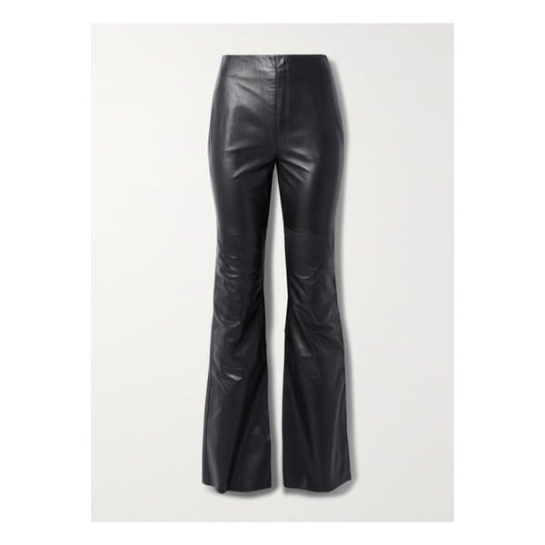 데드우드 Net Sustain Kick Recycled-leather Flared Pants 블랙 46376663162368017