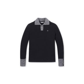 KNIT MIX POLO SHIRTS_NLTBW23702BKX