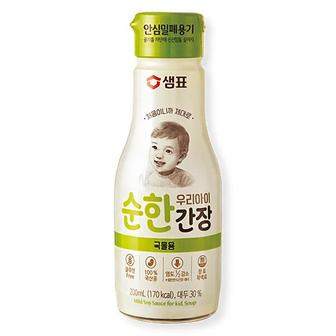  샘표 우리아이 순한간장 소스 국물용 200ml x 5개