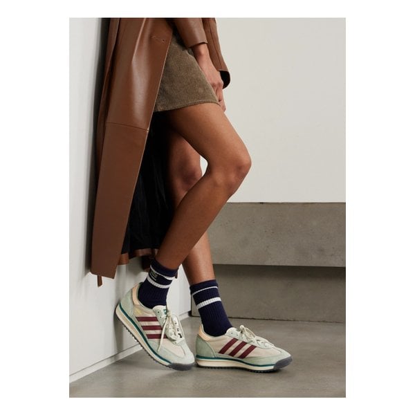 Sl 72 Rs 가죽 스웨이드 트리밍 메시 스니커즈 그린 1647597352764902