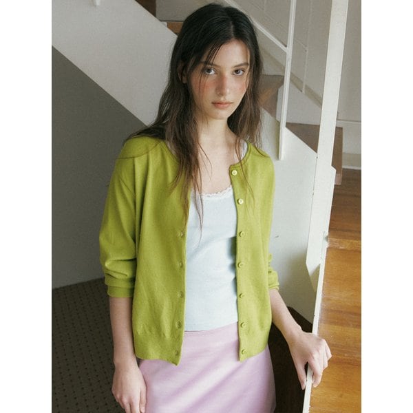 unfold knit cardigan 310 (light green)