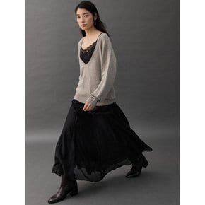 FORM PANEL SKIRT - BLACK