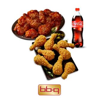 BBQ 황금올리브치킨(닭다리)+BBQ 양념치킨+콜라1.25L