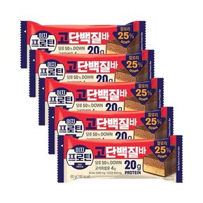 롯데웰푸드 이지프로틴 고단백질바 60g x 5개 / 프로틴바