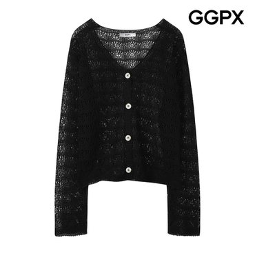 GGPX Y 버튼 스카시 니트 가디건 (GP7KG022F)