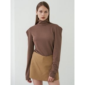 TURTLE NECK KNIT_CAMEL