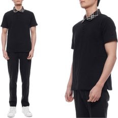 25SS 남성 체크 카라 폴로 반팔티셔츠 (8103865 BLACK 25S)