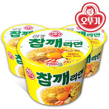  오뚜기 참깨라면 큰컵110g 12개입/1박스