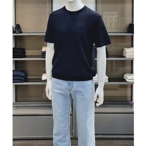 미라쿨 골조직 반팔 스웨터 ADF2ER1901_DNV