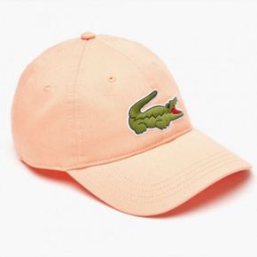 5374841 LACOSTE Uni Adjustable Organic Cotton Twill Cap In Light Orange