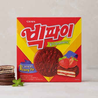 크라운 빅파이 딸기 324g