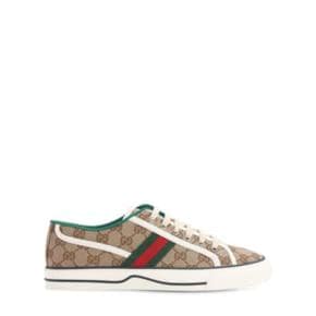 24 FW 구찌 10MM GUCCI TENNIS 1977 테니스 러버솔 캔버스 스니커즈