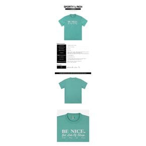 로고 프린트 반팔 티셔츠 TS858FT TEAL WHITE 55872915