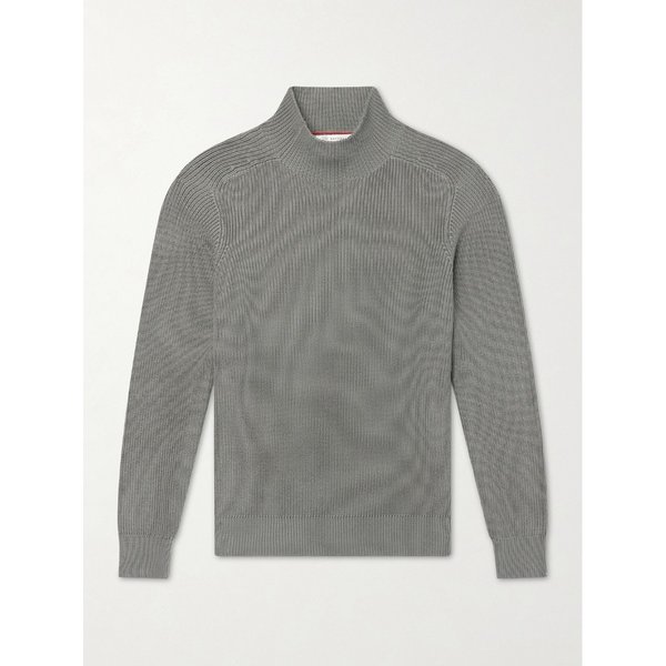 브루넬로쿠치넬리 코튼 니트 스웨터 46376663163115425