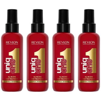  REVLON 레브론 유니크원 올인원 헤어 트리트먼트 150ML 4팩 UNIQ ONE